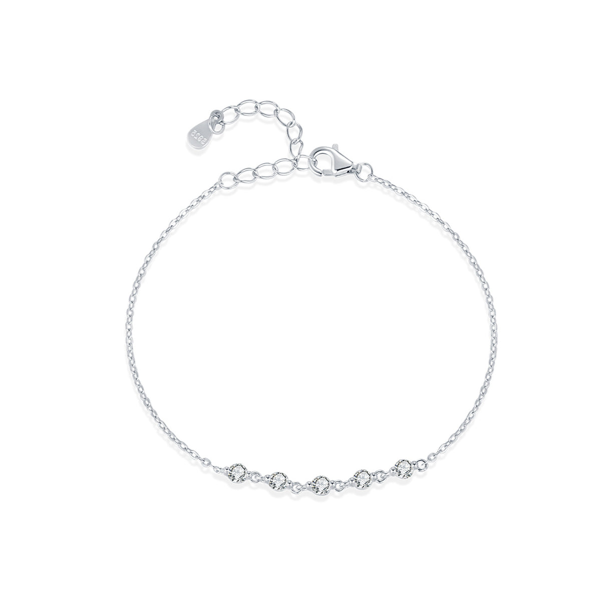 Planderful Everyday Genie Bracelet – Elegant Sterling Silver with Flash Zircon