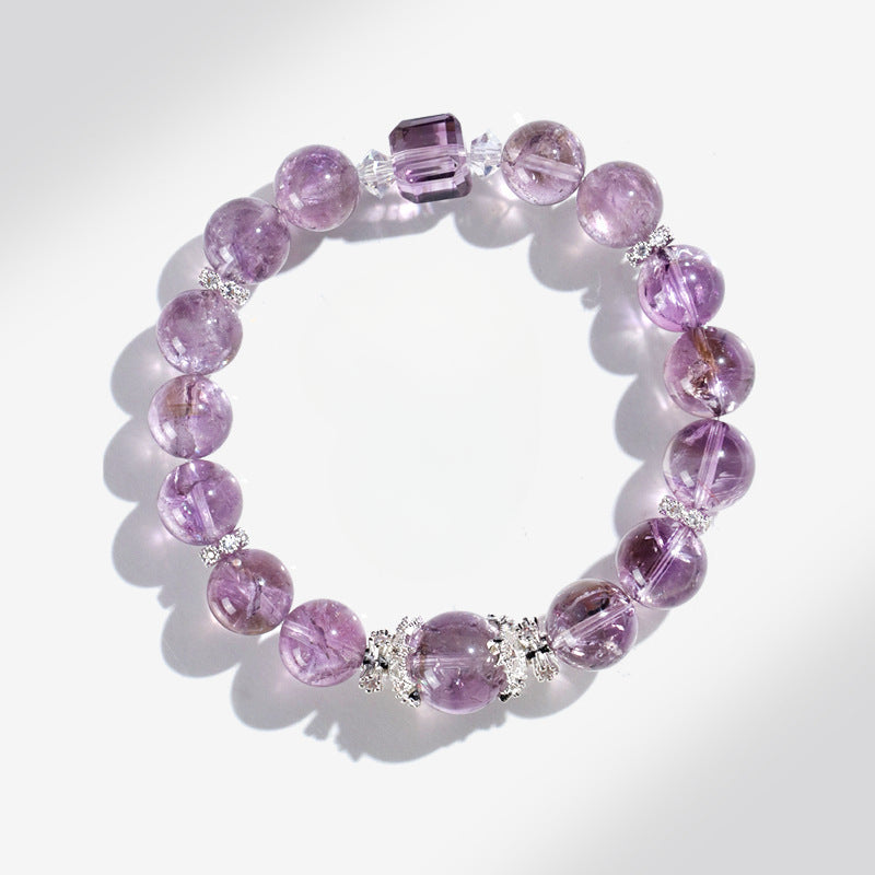 Planderful Fortune's Favor Bracelet – Stunning Purple Amethyst and Crystal Design