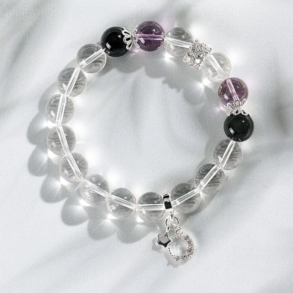 Planderful Fortune's Favor Bracelet – Elegant Crystal Star and Moon Design