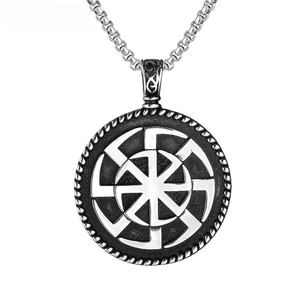 Personalized Viking Pendant Necklace Unisex Titanium Steel Protection Statement By Planderful