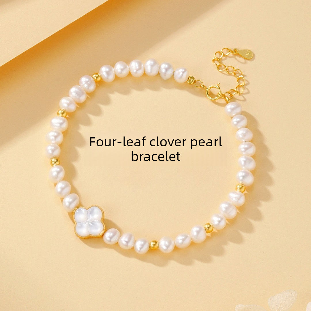 Clover Moon 925 Sterling Silver Bracelet