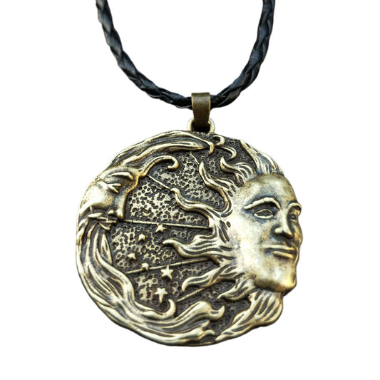Norse Legacy Viking Odin Portrait Pendant Necklace for Men
