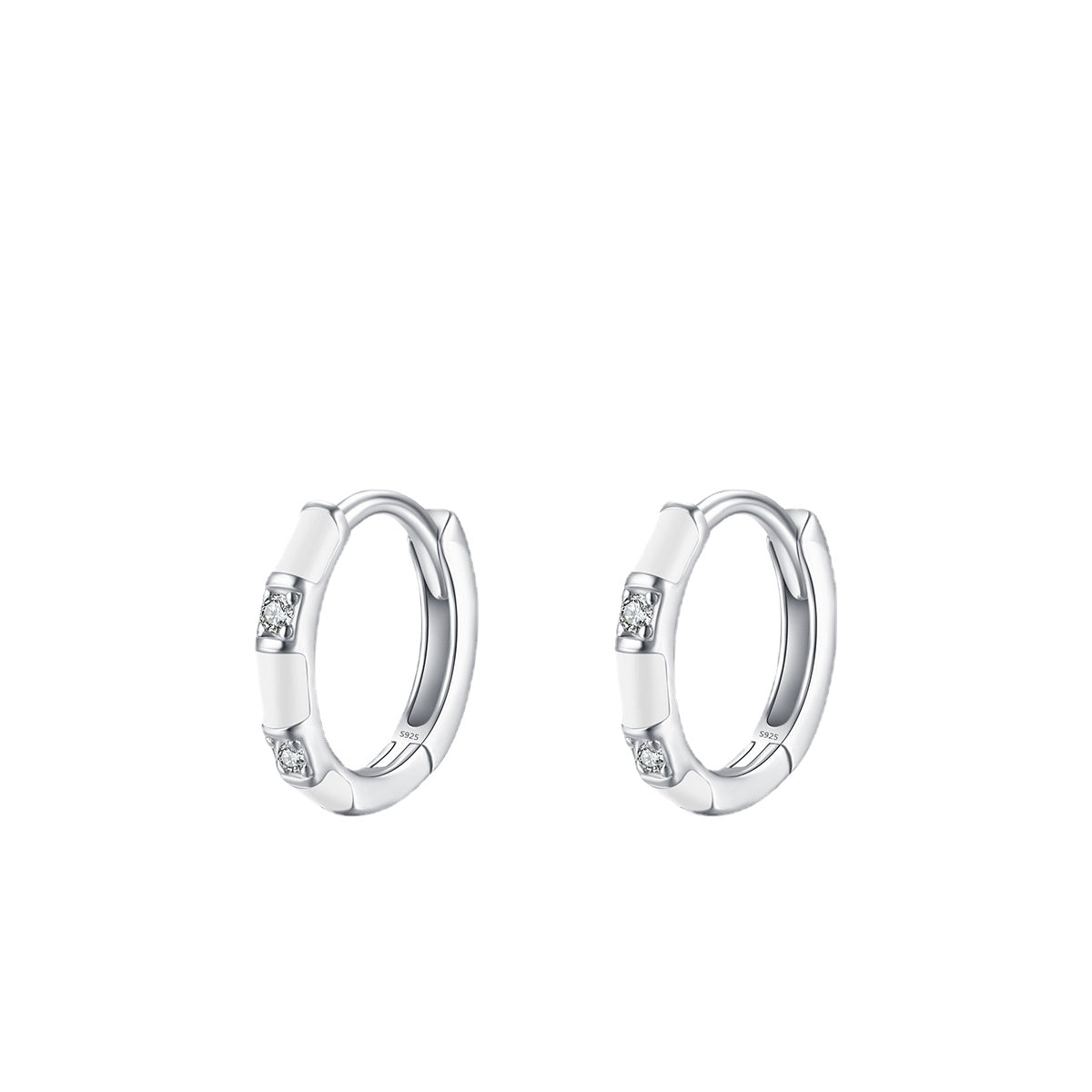Stylish Sterling Silver Zircon Drop Earrings for Women