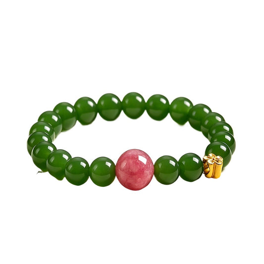 Green Aventurine & Chalcedony Bracelet