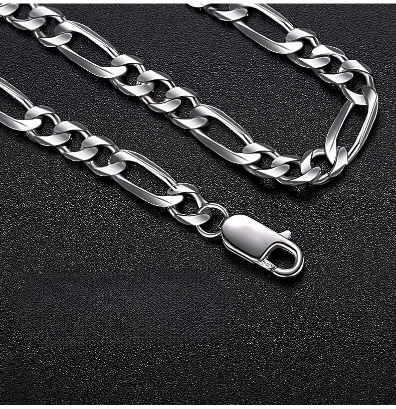 Planderful Jewelry Cuban Necklace For Men Stainless Steel Hip Hop Chain, Modern Collarbone Style