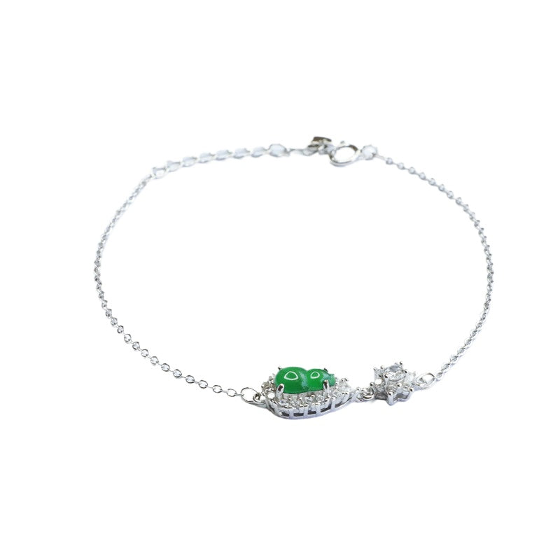 Green Jadeite Gourd Bracelet
