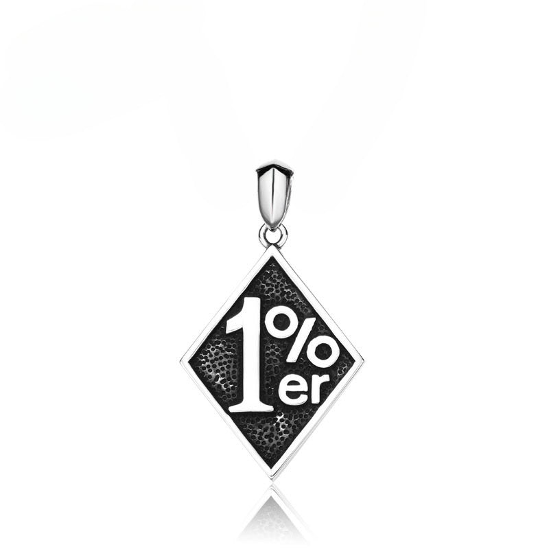 Titanium Steel Retro Locomotive Pendant for Men - 1% Club Personality Jewelry
