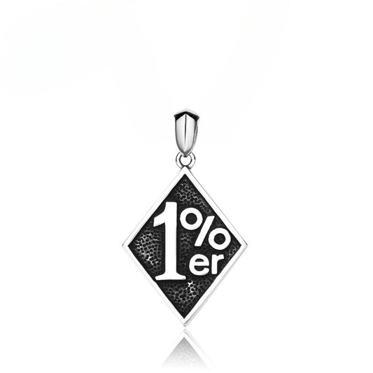 Titanium Steel Retro Locomotive Pendant for Men - 1% Club Personality Jewelry