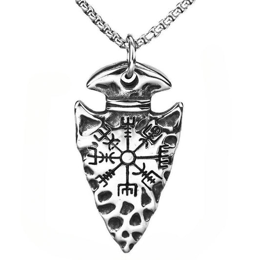 Cross-Border New Nordic Viking Pendant Fashion Rune Classic Men's Stainless Steel Pendant