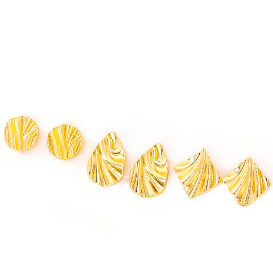 Planderful Vienna Verve Earrings Set – Fashionable Minimalist Design