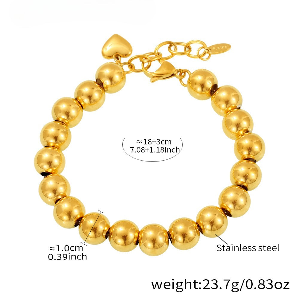 Planderful Handmade Beaded Bracelet Stainless Everyday Wear