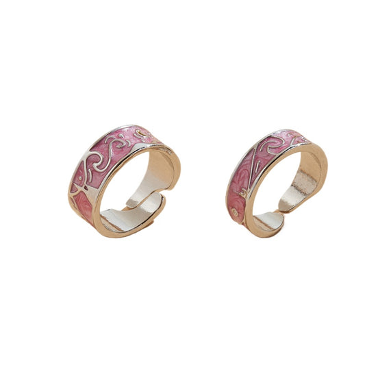 Starry Sky Charm Ring Set: Unique European & American Cross-Border Punk Style