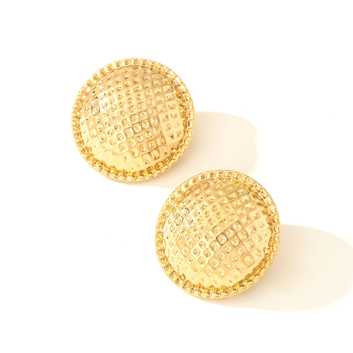 Planderful Vienna Verve Earrings – Bold Exaggerated Metal Design