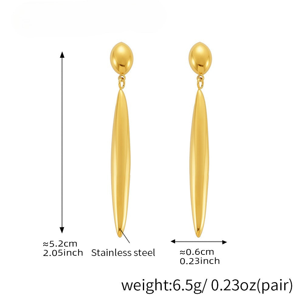 Planderful Water Drop Earrings For Women 18K Gold Plated