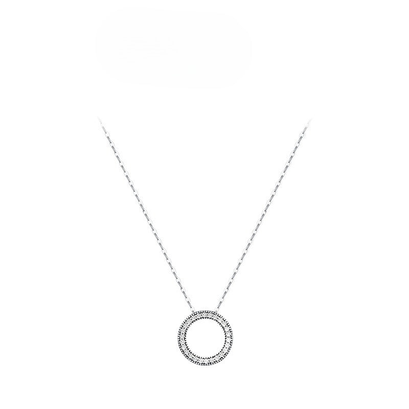 925 Sterling Silver Round Zircon Jewelry Set