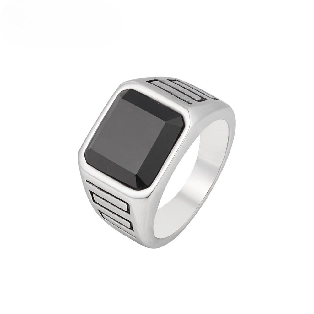 Titanium Steel Mens Ring Unisex Sleek Minimalist Protection Statement Planderful Everyday Genie