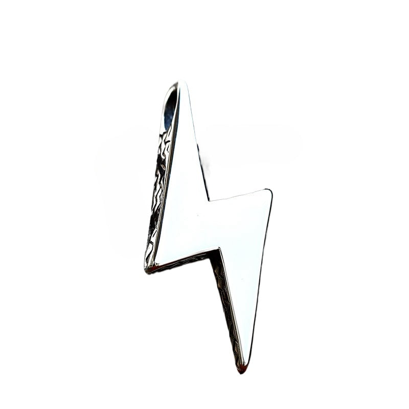 Trendy Titanium Steel Lightning Pendant for Men - Wholesale Stainless Steel Jewelry