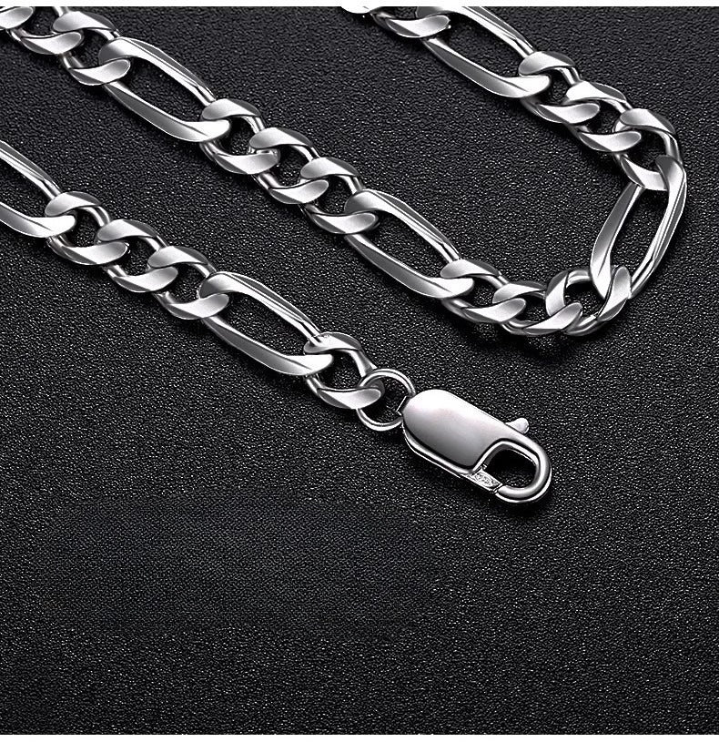 Planderful Jewelry Cuban Necklace For Men Stainless Steel Hip Hop Chain, Modern Collarbone Style