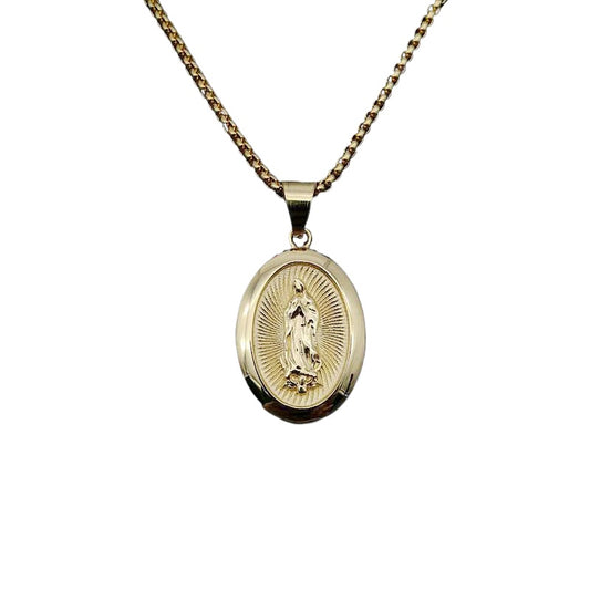 Planderful Everyday Genie Hip Hop Titanium Steel Necklace With Gold Plated Zircon Pendant For Men And Women
