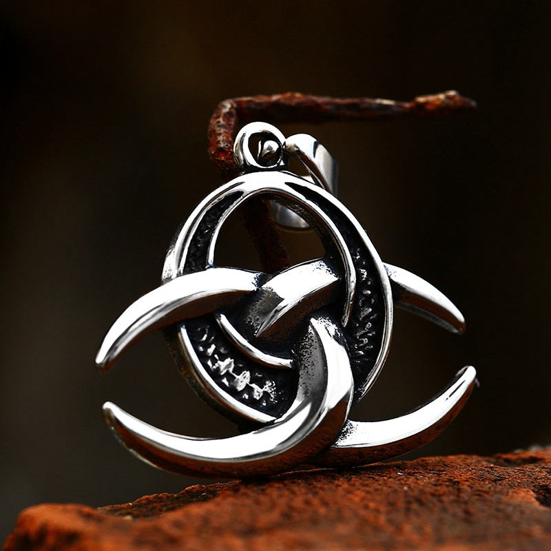 Retro Viking Celtic Knot Pendant in Titanium Steel - Wholesale Stainless Steel Jewelry for Men
