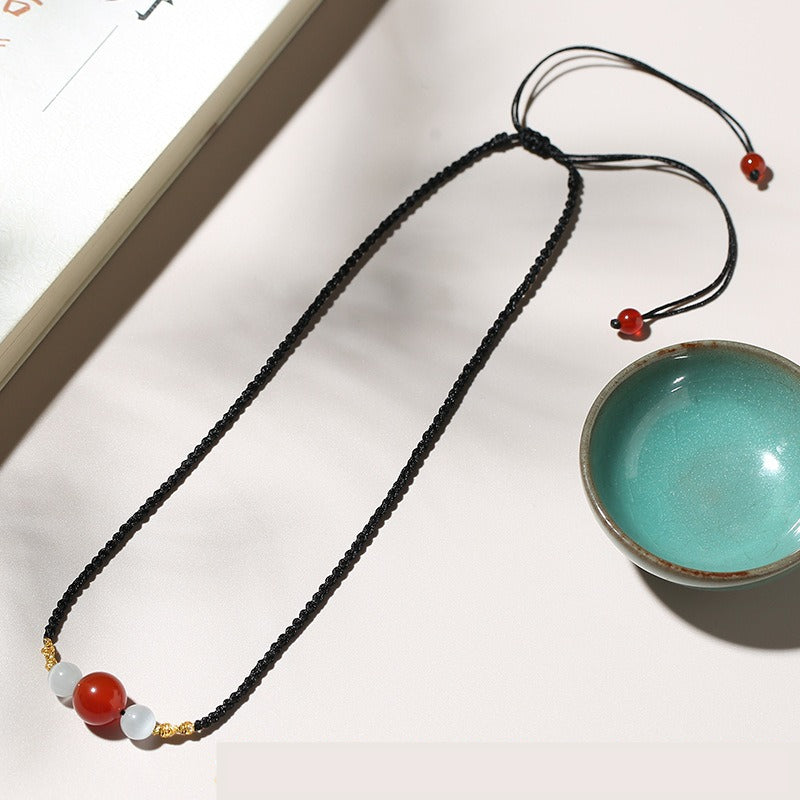 Agate Zodiac Necklace