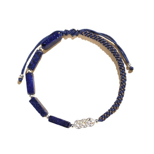 Planderful Fortune's Favor Bracelet – Hand-Woven Couple Design with 925 Silver Elements