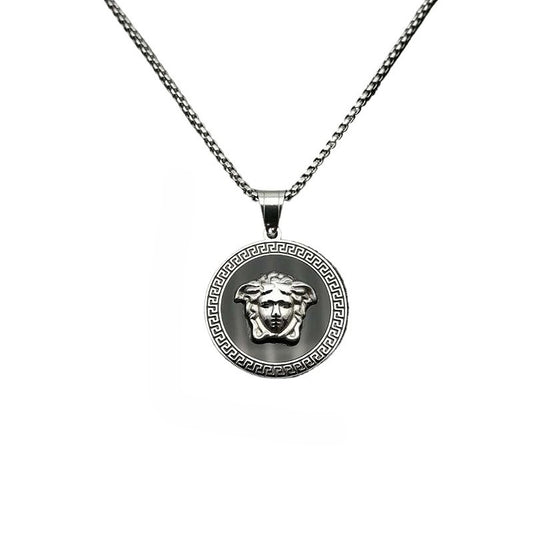 Planderful Everyday Genie Steel Necklace Greek Mythology Couples Pendant For Men And Women Hip Hop Style Unisex Gift