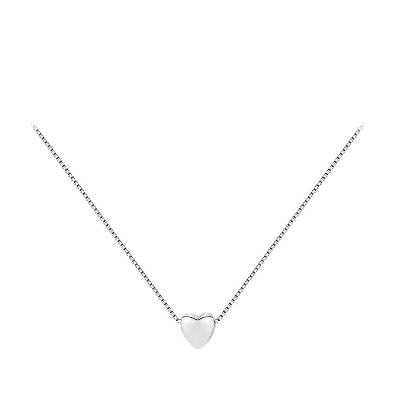 Simple Sterling Silver Love Necklace