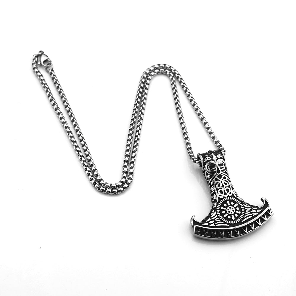 Cross-Border New Nordic Viking Pendant Tomahawk Necklace