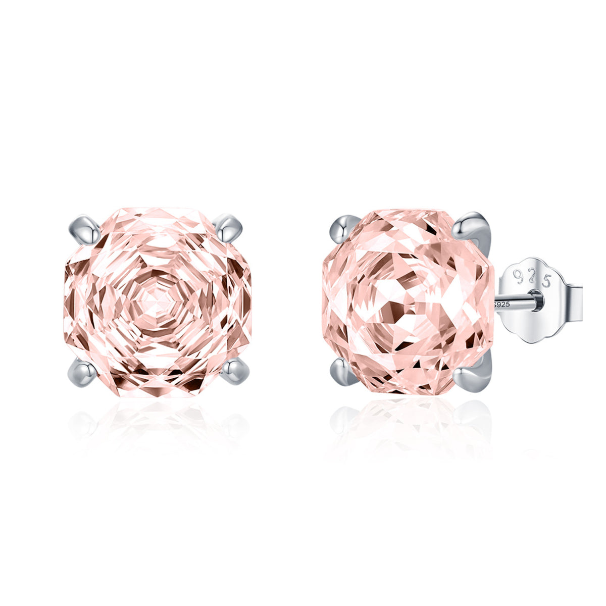 Planderful Everyday Genie Sunset Stud Earrings – Elegant Zircon Flash Design