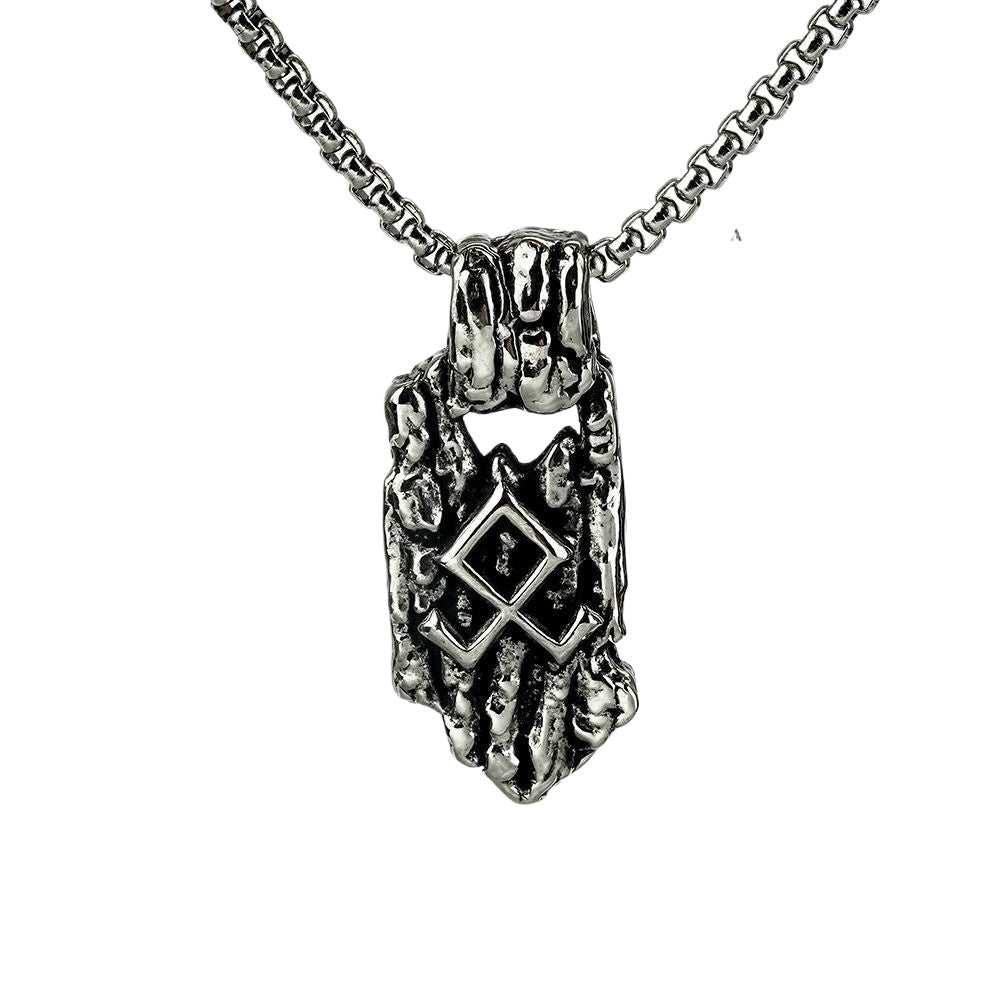 Planderful Viking Rune Tree Pendant For Men Personalized Stainless Steel Jewelry