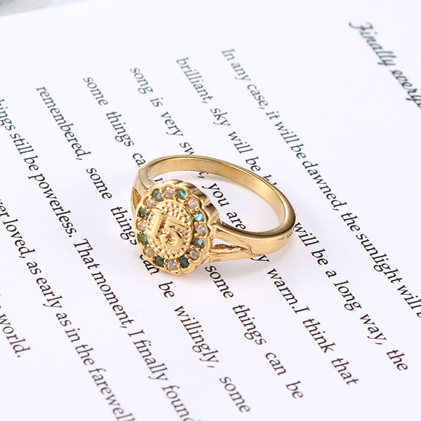 Chic Heart-Shaped Titanium Steel Ring for Women - Minimalist Stainless Steel Jewelry