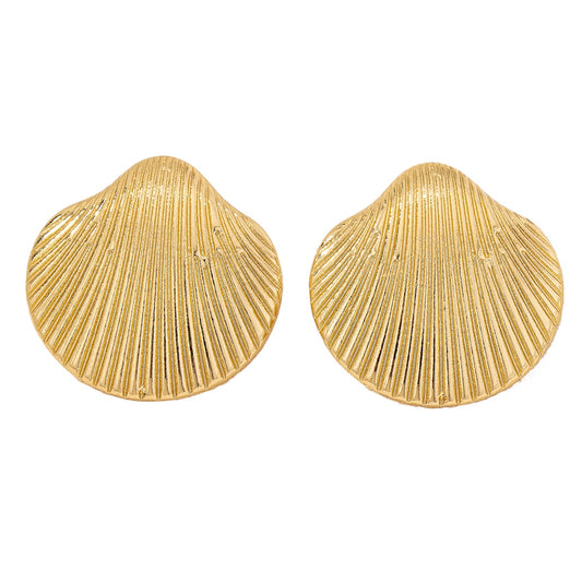 Planderful Vienna Verve Earrings – Retro Minimalist Textured Design
