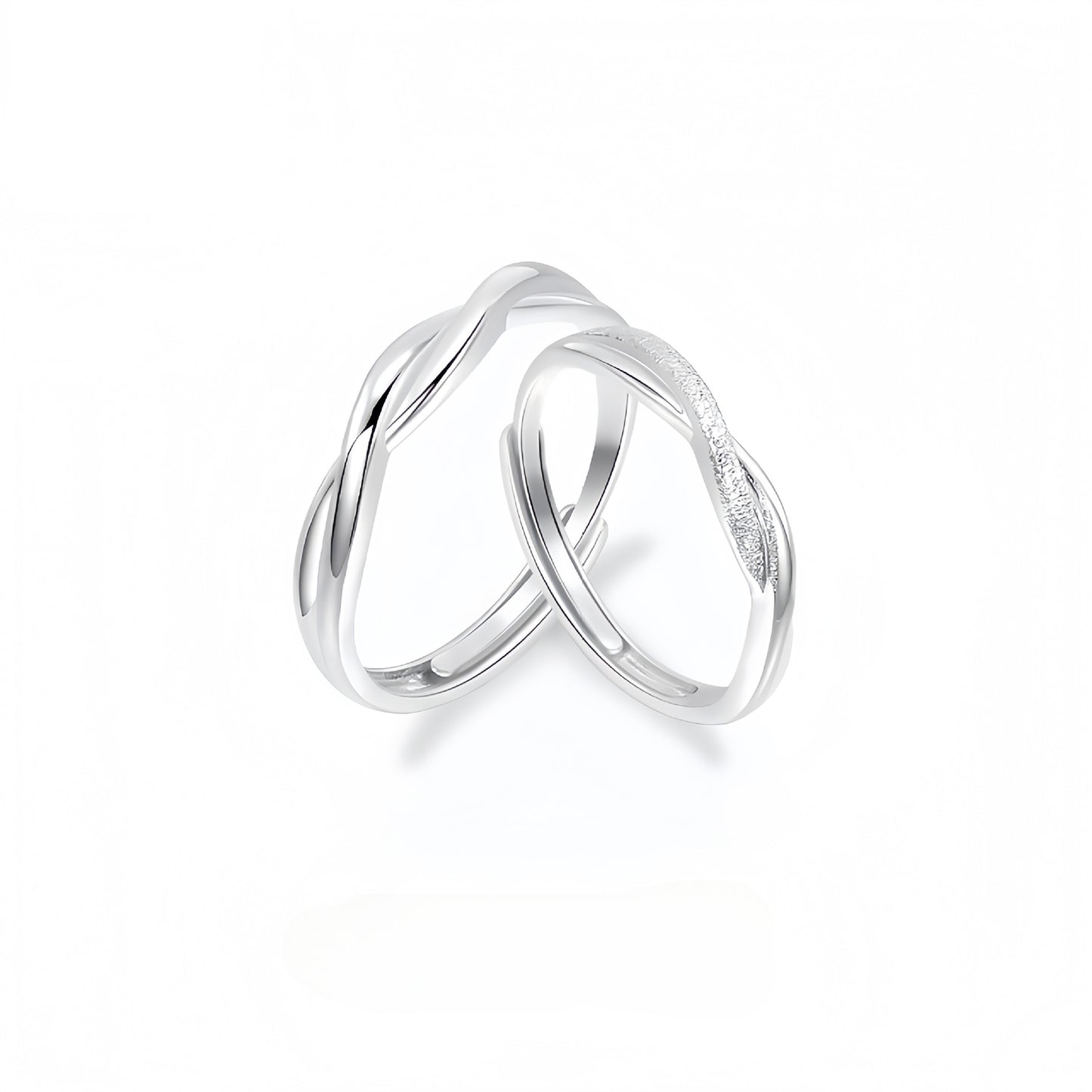 Planderful Everyday Genie – 925 Sterling Silver Mobius Ring for Couples and Women Light Luxury High-End Gift for Male Girlfriend