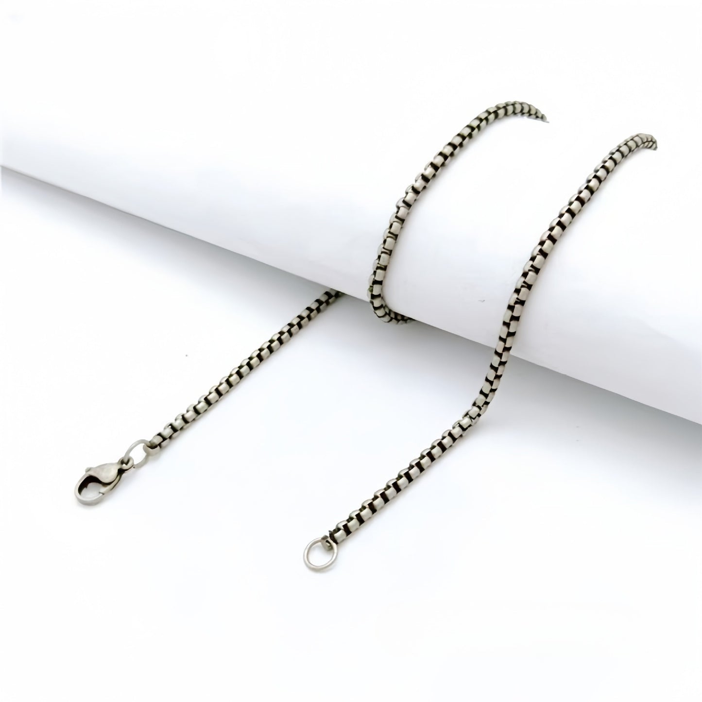 Planderful Jewelry Stainless Steel Pearl Chain Necklace