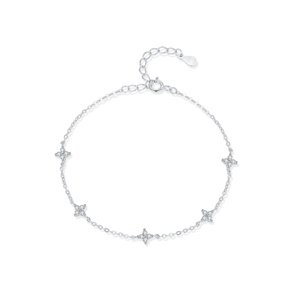 Planderful Everyday Genie Bracelet – Elegant Four-Leaf Clover Design