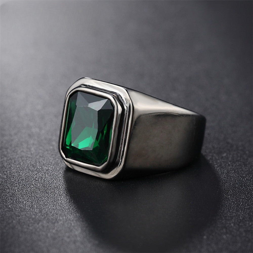 Planderful Zircon Titanium Steel Ring For Men And Women Unisex Smooth Surface Protection Statement