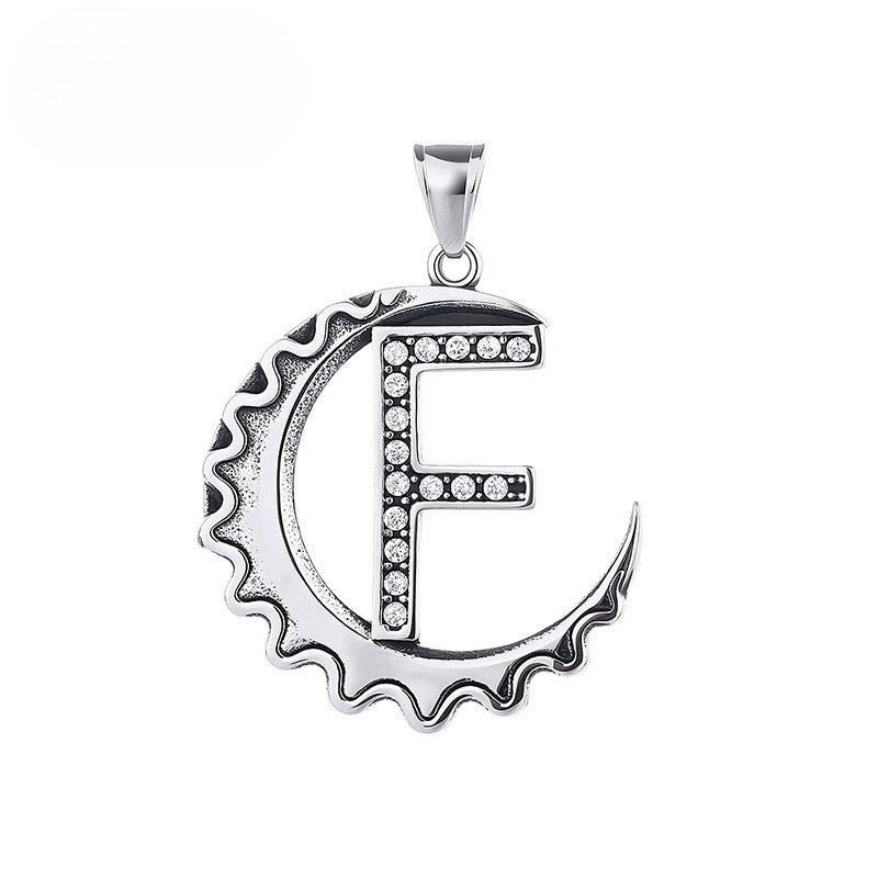 Letter Diy Stainless Steel Pendant Necklace