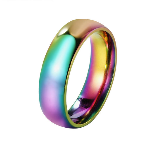 Simple Titanium Steel Ring for Men and Women - Wholesale Fashion Korean Edition