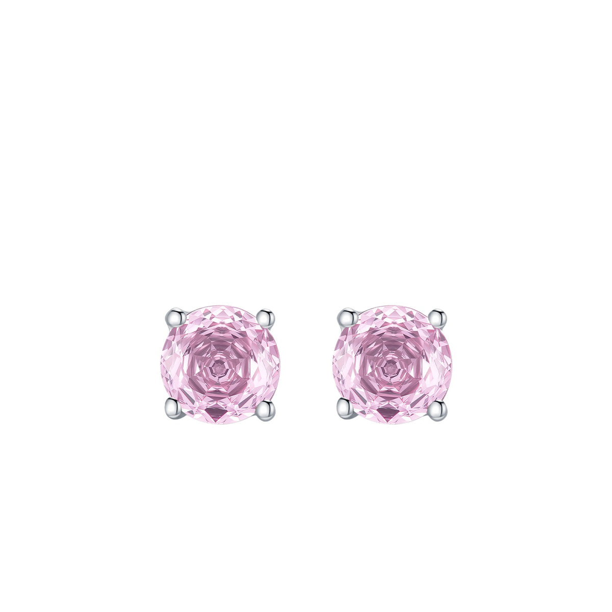 925 Sterling Silver Multicolor Rose-Cut Zircon Cartilage Stud