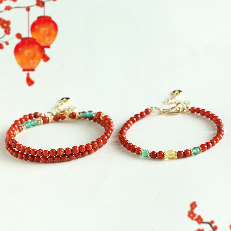 Planderful Fortune's Favor Bracelet – Exquisite Nanhong Agate Elegance
