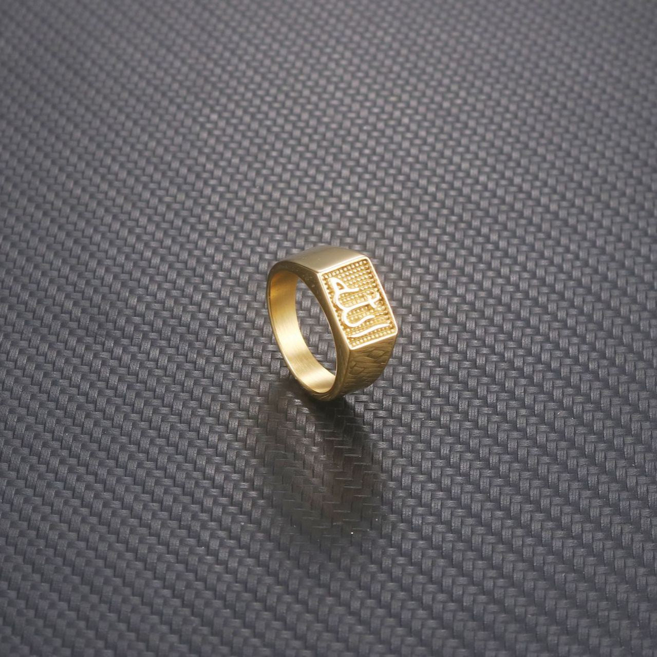 Stylish Unisex Religious Titanium Steel Ring - Minimalist Stainless Steel Jewelry for Men and Women