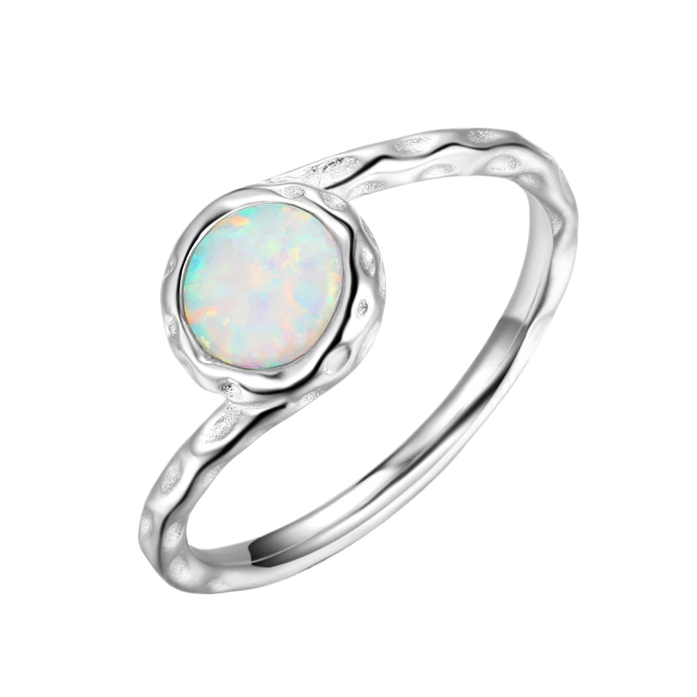 Planderful Jewelry Opal Ring in Sterling Silver