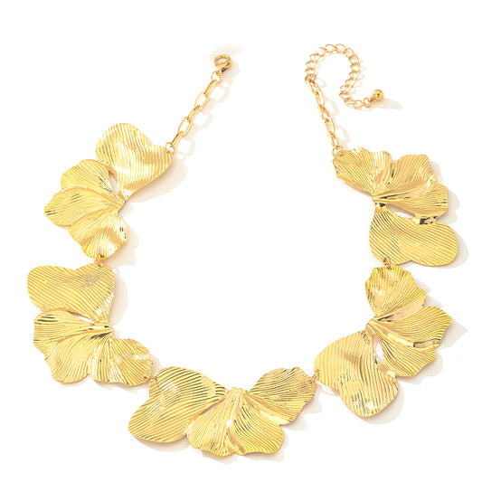 Planderful Vienna Verve Necklace – Exaggerated Fashion Metal Texture