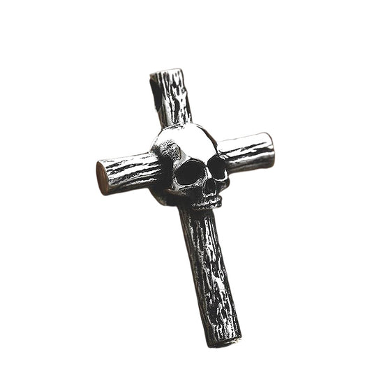 Punk-Inspired Skull Pendant in Titanium Steel for Men - Wholesale Cross Jewelry