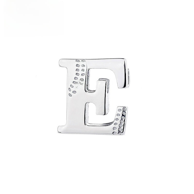 Glossy Letter Stainless Steel Pendant Necklace