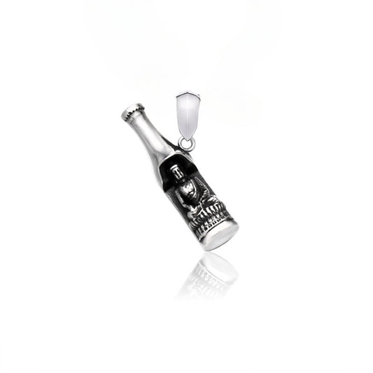 Unique Titanium Steel Buddha Pendant Bottle Opener - Trendy European & American Jewelry for Men