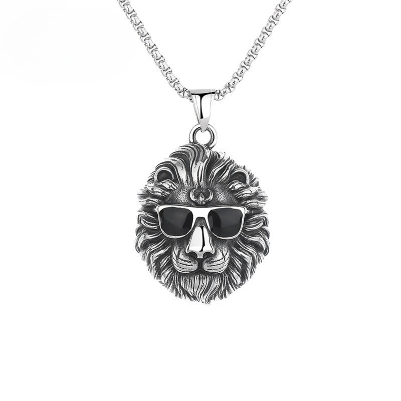 Lion Haifeng Stainless Steel Pendant Necklace