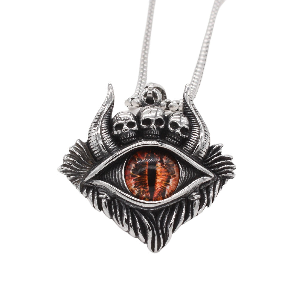 Personalized Skeleton Ox Pendant Titanium Steel By Planderful For Men Unisex Protection Symbol