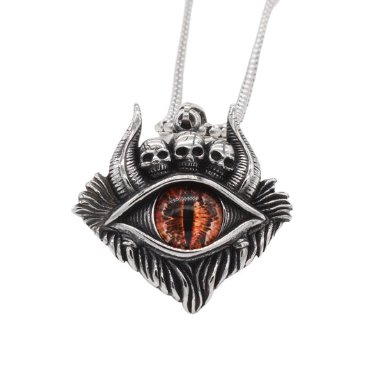Personalized Skeleton Ox Pendant Titanium Steel By Planderful For Men Unisex Protection Symbol